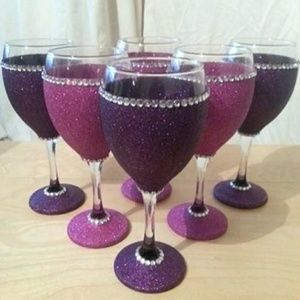 Glitter art glasses